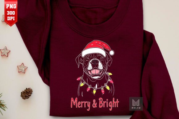 Christmas Bulldog Dog Sublimation PNG