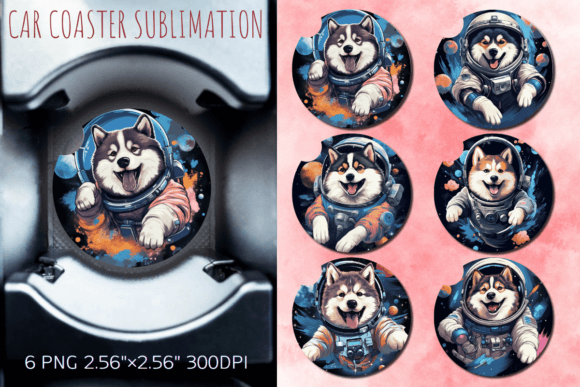 Cute Astronaut Alaskan Malamute Dog Car Review