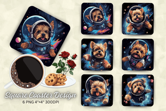Cute Astronaut Yorkshire Terrier Dog Squ: Real Embroidery Review