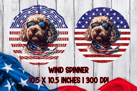 Dog 4th of July Wind Spinner Design Review