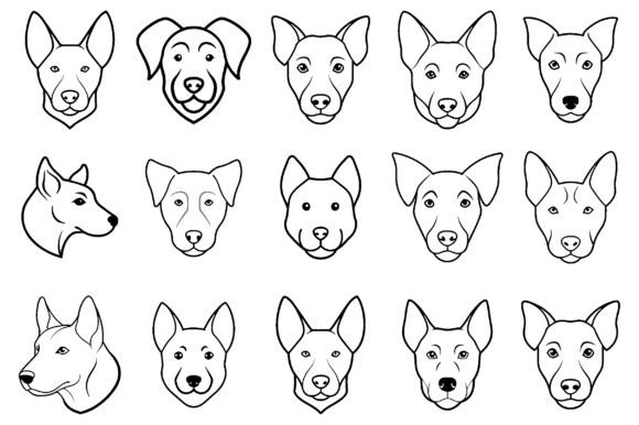 Dog Head Vector Silhouette Bundle: A Designer's Review