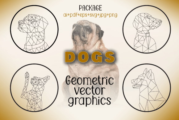 DOG VECTOR GEOMETRIC