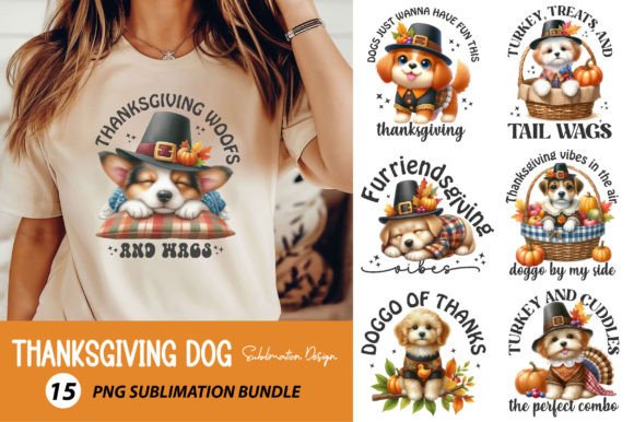 Thanksgiving Dog Sublimation Bundle